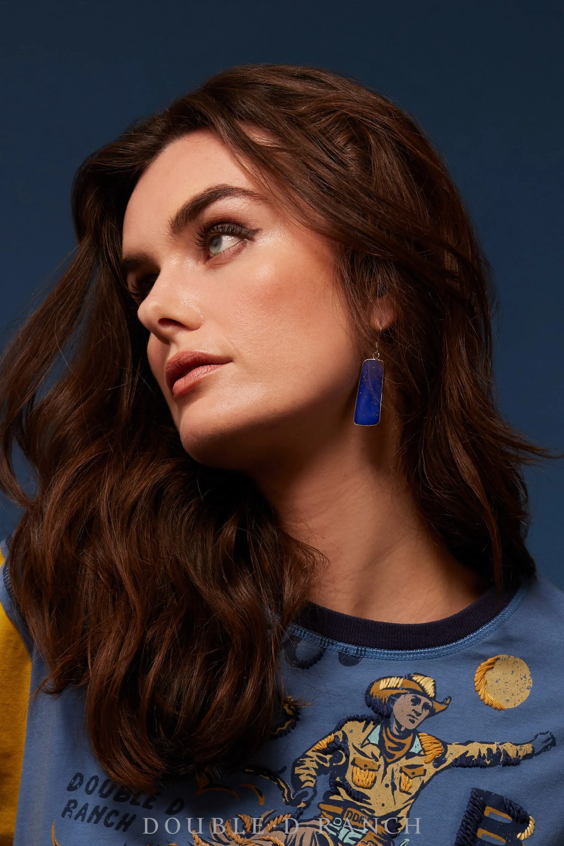 Earrings, Slabs, Lapis Contemporary, 1317