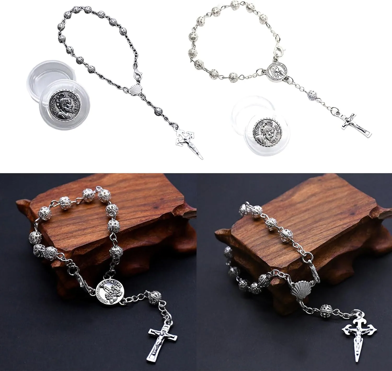 Elegant Pendant Rosary Bracelet for Birthdays Confirmations Communion Parties Prayer Hand Chain Spiritual