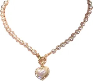 Elegant Tassels Pendant Necklace with Imitation Pearls Fashion Accessory for Trendy Women Vintage Styles Jewelry