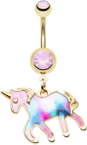 Enchanted Mystical Unicorn WildKlass Belly Button Ring