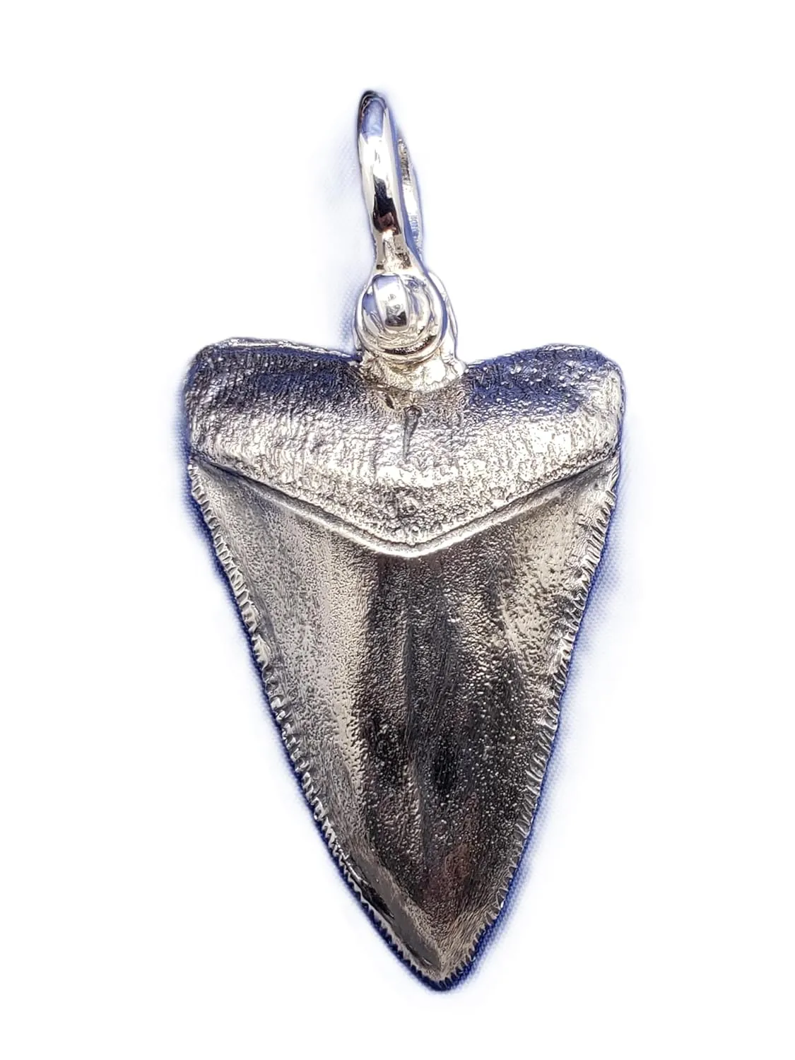 Extreme Unique Huge Big Giant Large Enormous Massive Monstrous Colossal Heavy Solid Custom Sterling Silver (Great White) Shark Tooth Pendant