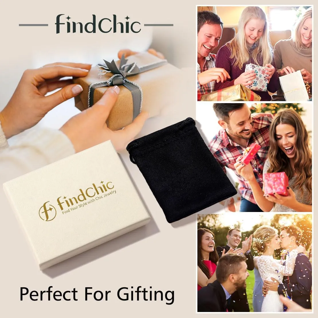 FindChic Sterling Silver Moon Star Earrings with 12 Birthstones Cubic Zirconia Inlaid Birthday Jewelry Gift for Daughter Mother, with Gift Box
