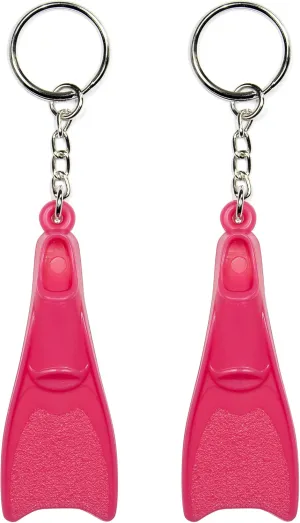 Flow Mini Swim Fin Keychain - Key Chain with Swimmer Fins and Key Ring in Assorted Colors
