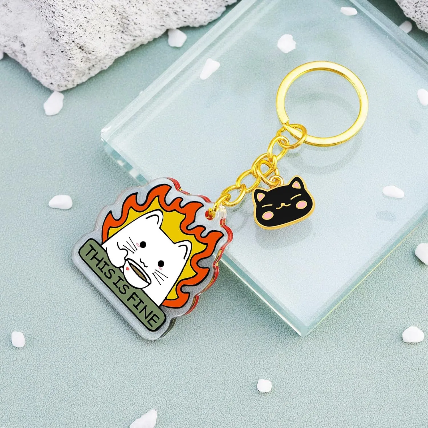 Funny Cat Gifts For Women Funny Keychain Gifts For Cat Lovers Men Women Gag Cat Stuff