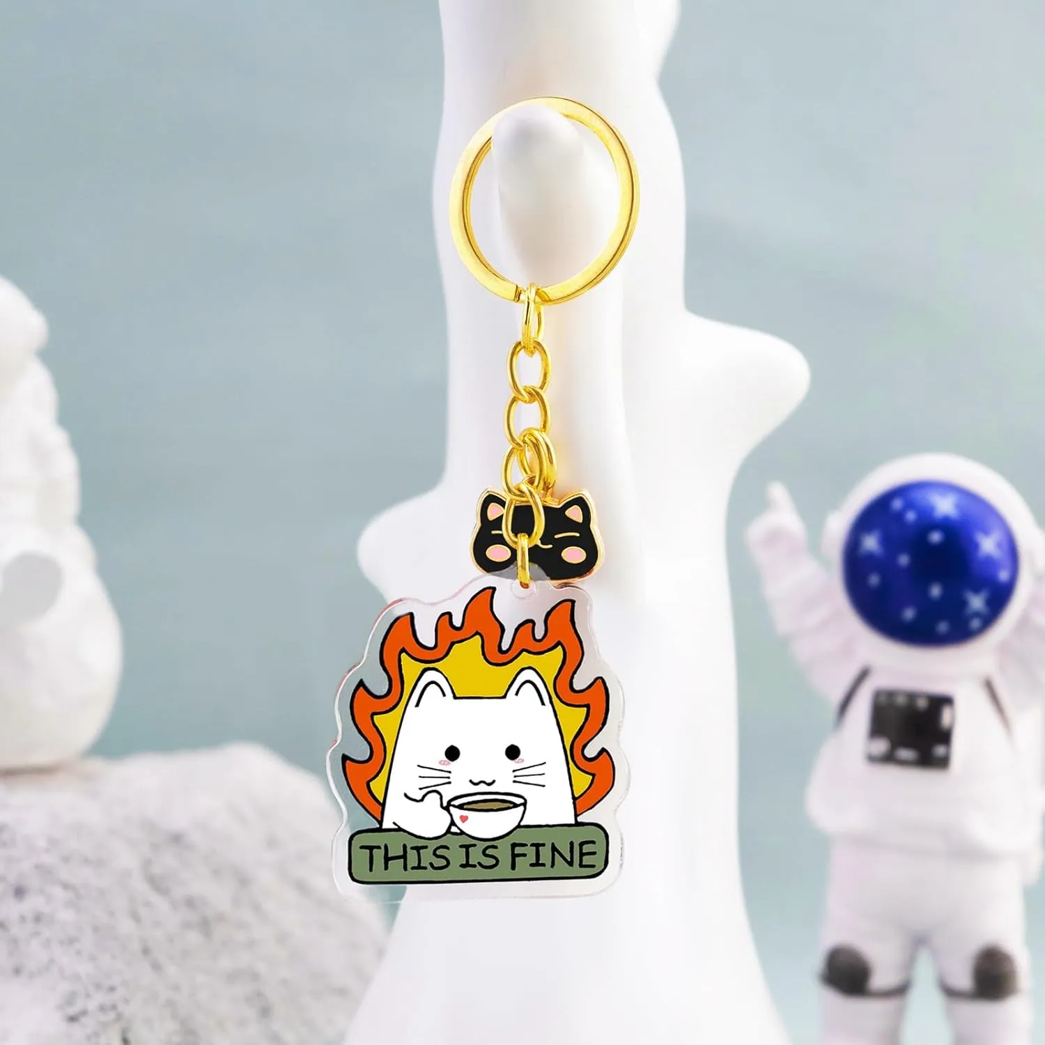 Funny Cat Gifts For Women Funny Keychain Gifts For Cat Lovers Men Women Gag Cat Stuff