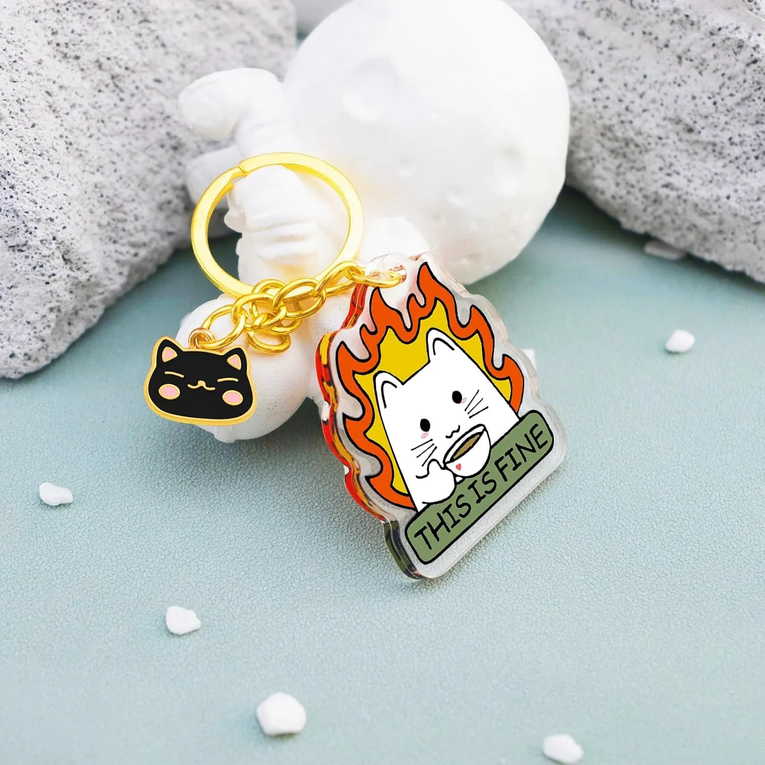 Funny Cat Gifts For Women Funny Keychain Gifts For Cat Lovers Men Women Gag Cat Stuff