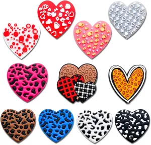 Gift Shoe Decoration Charms for Clog Sandals, Rose Love Bow Diamond Ring Shoe Accessories Charms for Women