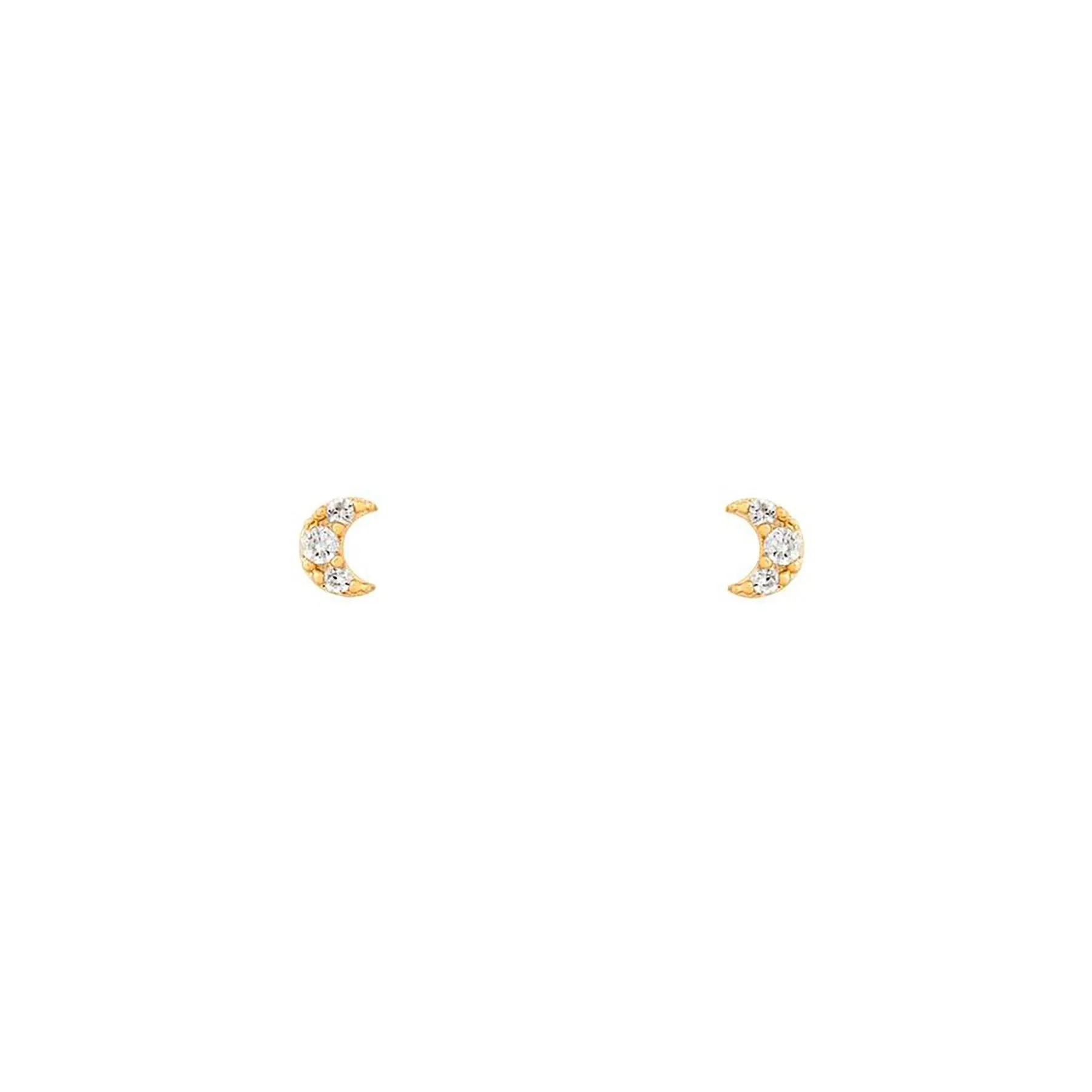 Gold Chain, Hoop & Stud Earrings