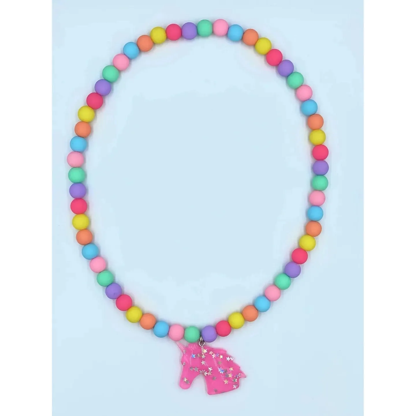 Good Grace Company Unicorn Dreams Necklace - Rainbow Brite