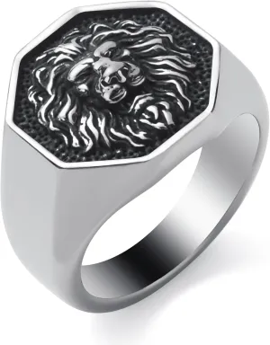 Gothic Crow/Dragon/Eagle/Lion/Snake/Tiger/Wolf Ring Stainless Steel Punk Biker Animal Rings Jewelry for Men Boys Size 7-13