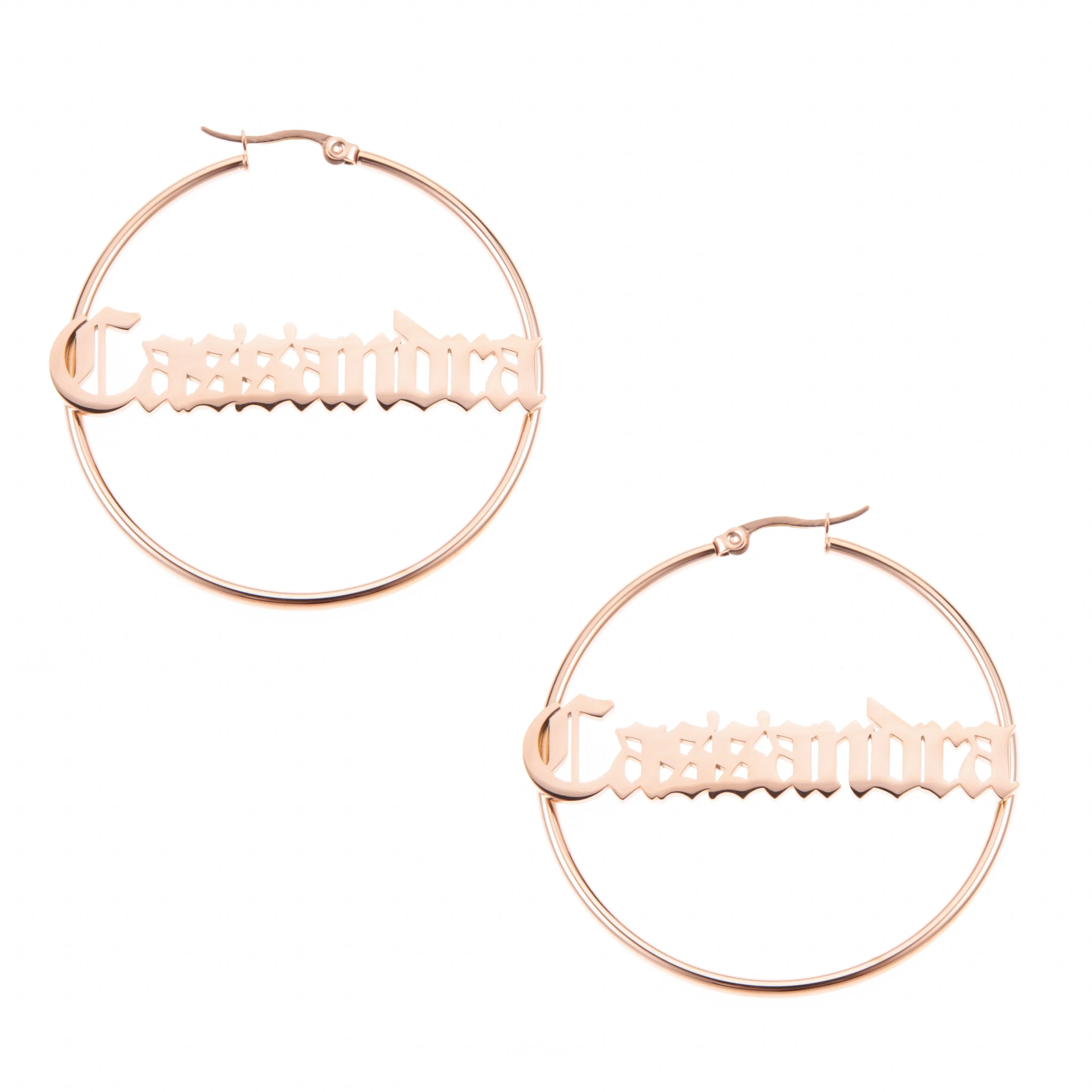 Gothic Hoop Earrings