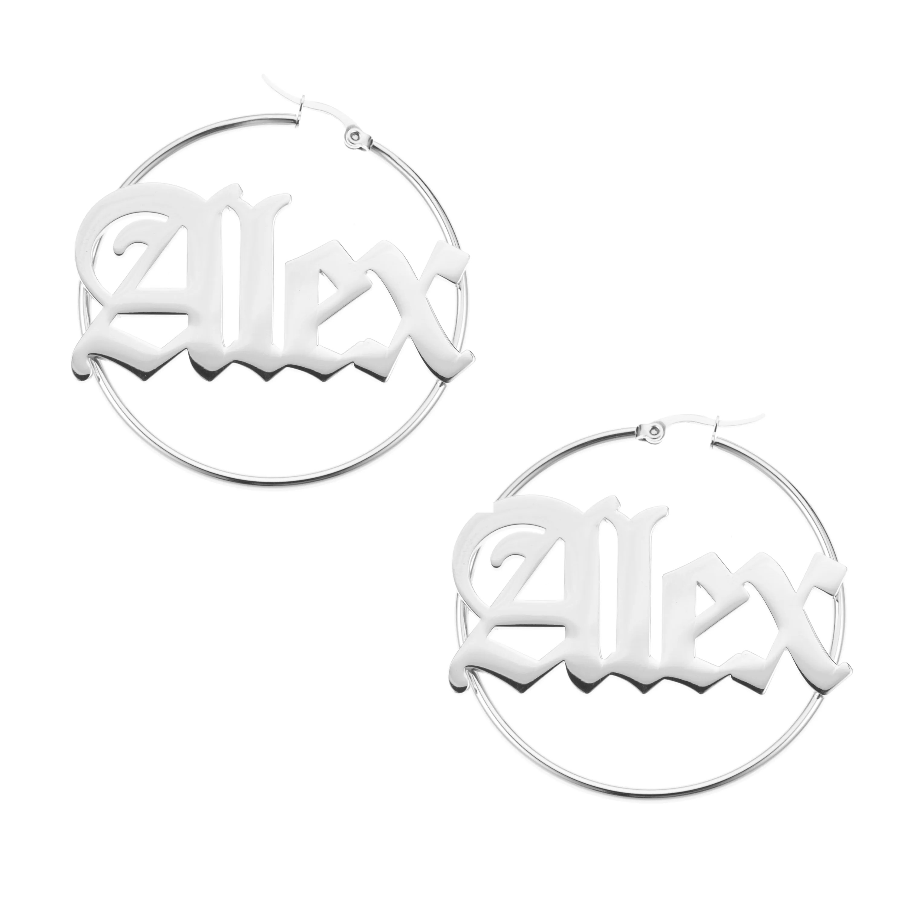 Gothic Hoop Earrings