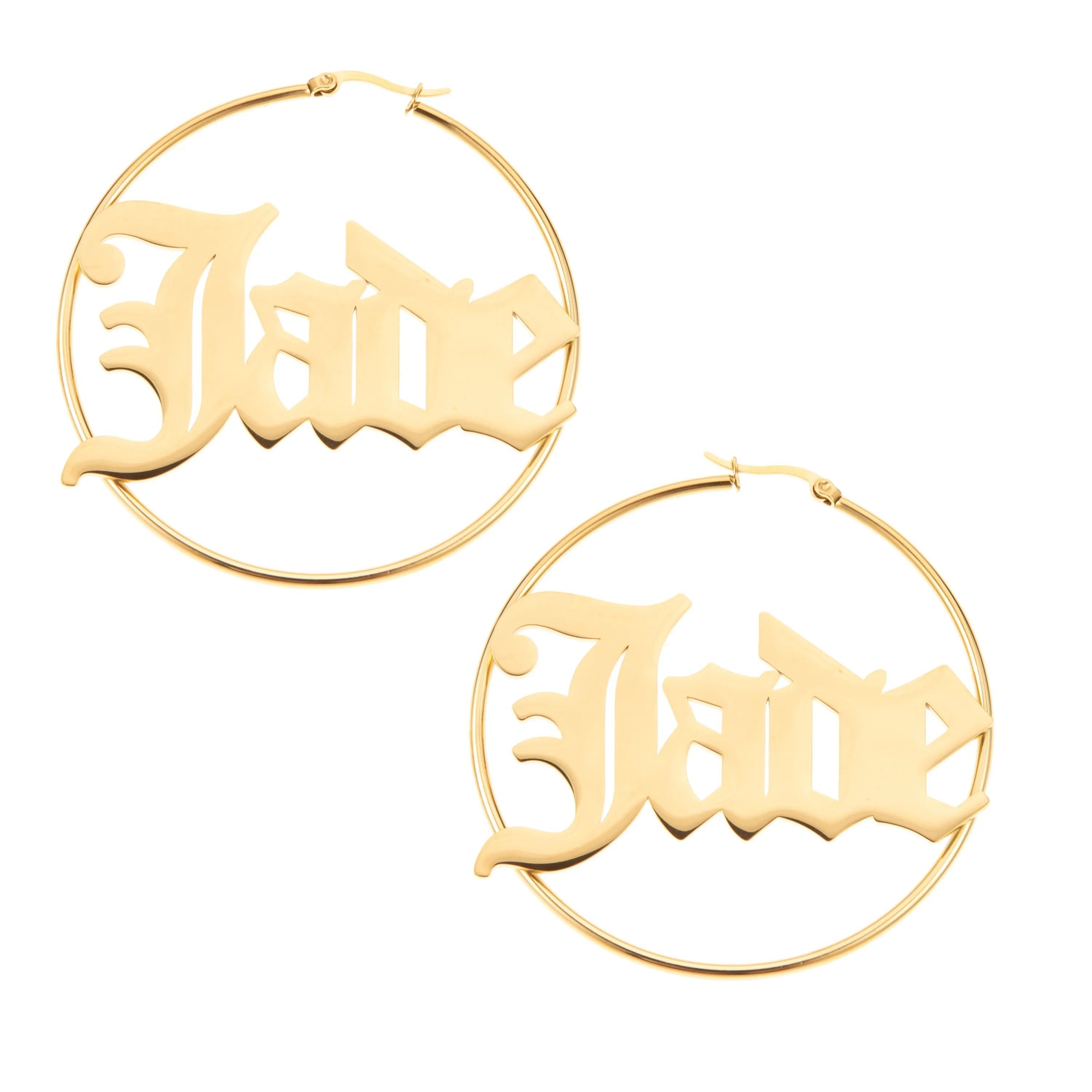 Gothic Hoop Earrings