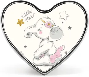 Hand Drawn Cute Cartoon Elephant Ballerina Girl Flower Star Heart Badge Smooth Surface Lapel Tie Pin, Lightweight Badge for Women Men Office Worker Nurse Teacher Student Shirts Backpack