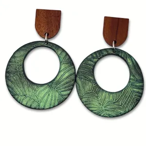 Handmade Jungle Glow Dangle Earrings | Made in Jamaica | Tropical Lightweight Earrings for Women Girls | Colourful Unique Jewellery | Stainless Steel Hypoallergenic | Limited Edition | Gift for Her