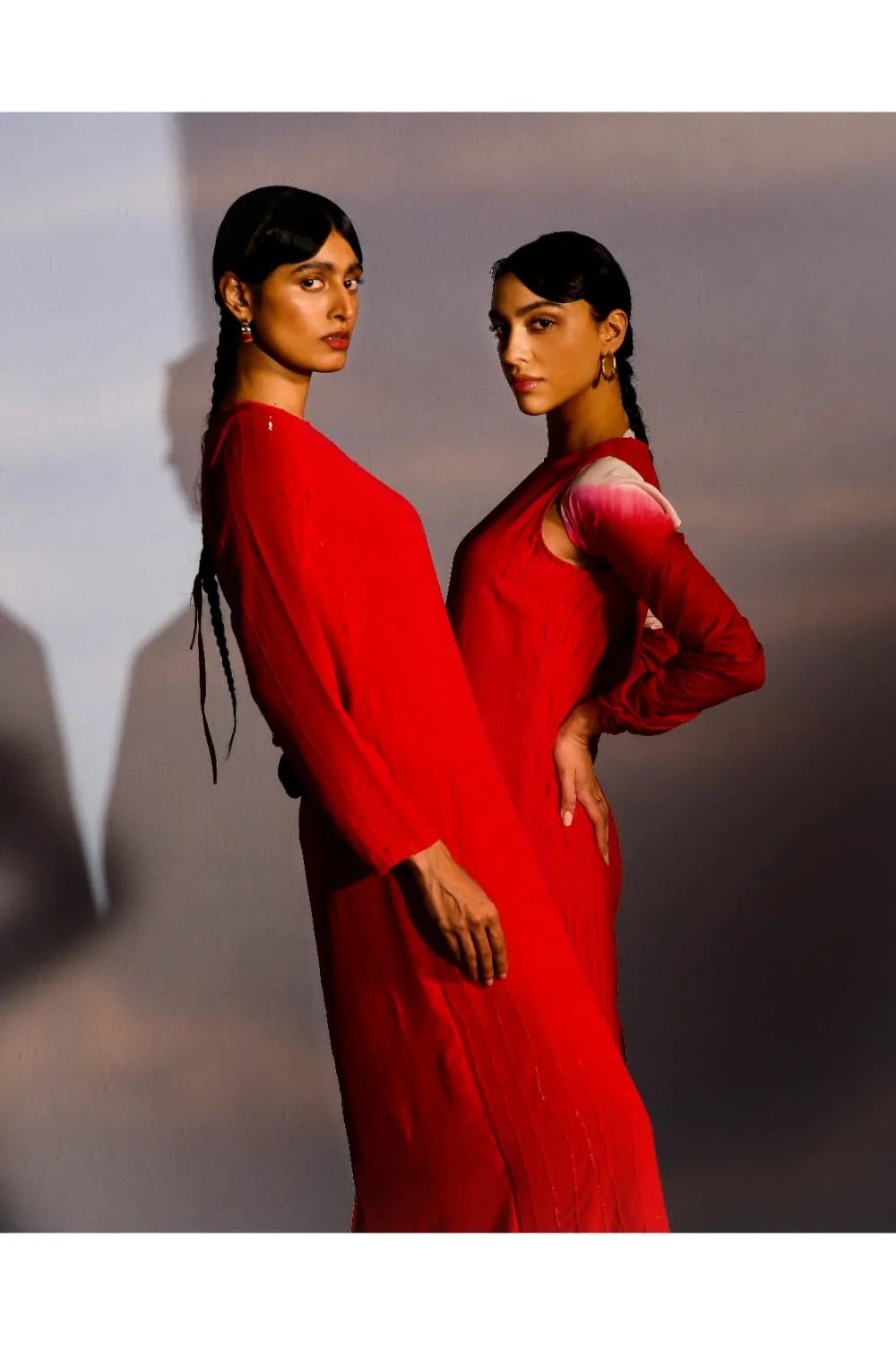 HARMONY DRESS - CRIMSON