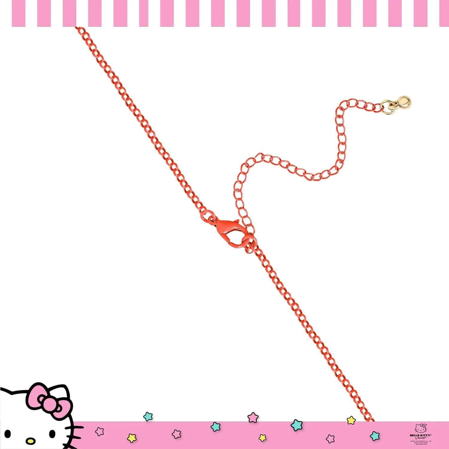 Hello Kitty Sanrio Pave Pendant Necklace 16" 3" - Official License Necklace Jewelry