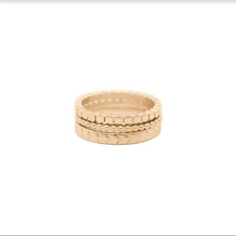 Honeycomb Wedding Band