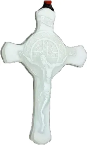 Hotan Jade Cross Pendant Jesus Jade Pendant White Jade Christ Jade Necklace Men and Women