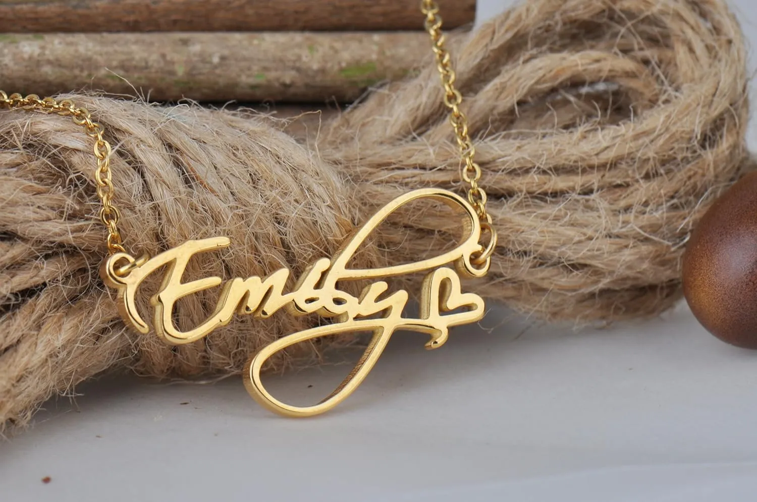 HUAN XUN Personalized Customized Custom Name Initial Necklace Monogrammed Words Girl's Jewelry