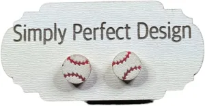 Hypoallergenic Studs Posts - Baseball Earrings for Women - Perfect for Sports Mom Accessories - Sporty Jewelry for Mom - Ideal Baseball charm Gifts - Earrings Player Sports Fan Gift Jewelry