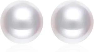 Japanese Akoya Cultured Pearl Stud Earrings 18K Solid Yellow White or Rose gold 5.5-6mm; 7-7.5mm; 7.5-8mm; 8-8.5mm; 8.5-9mm;9-9.5mm; 9.5-10mm by Lily Treacy June Birthstone