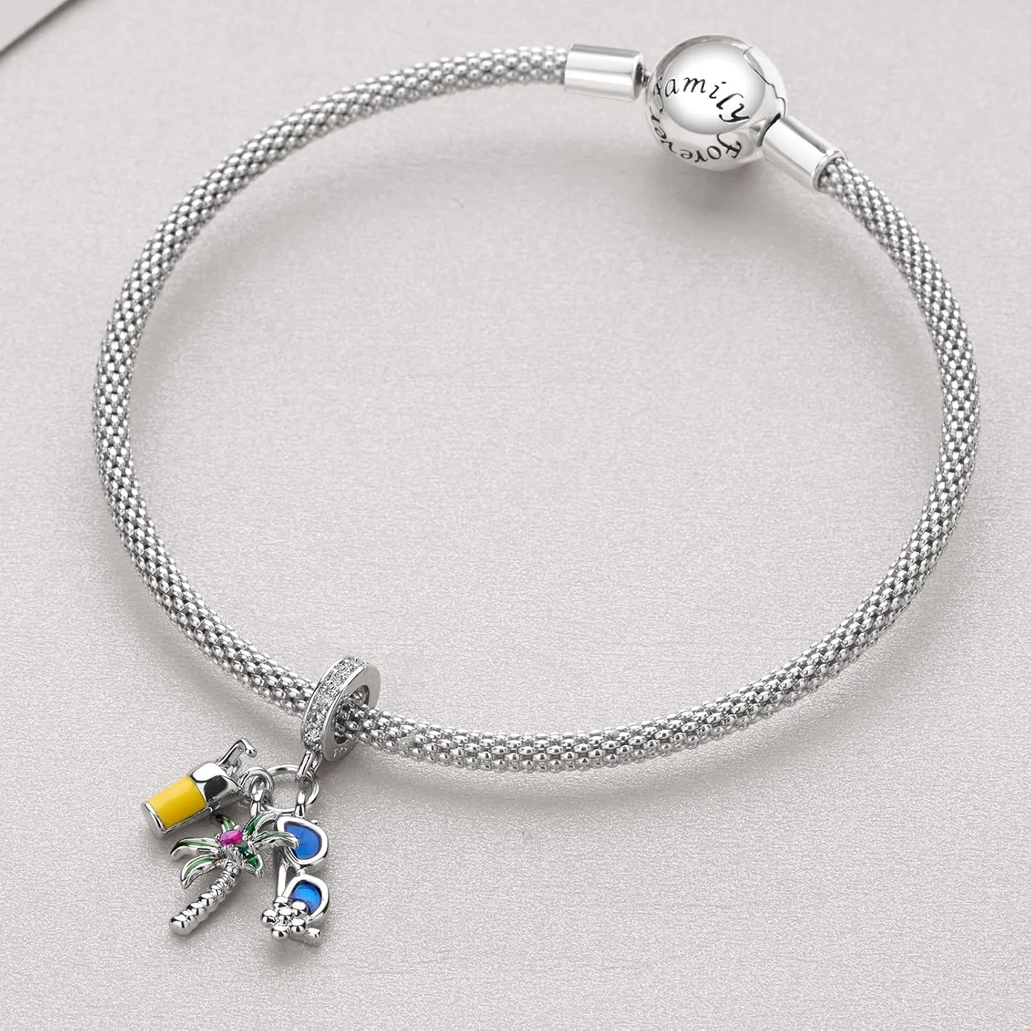 Jewelry Ocean Charms 925 Sterling Silver Sea Penguins Turtle Pearls Coconut Trees Anchors Pendant Beads for Women fit Bracelets Summer Birthday Christmas for Granddaughters