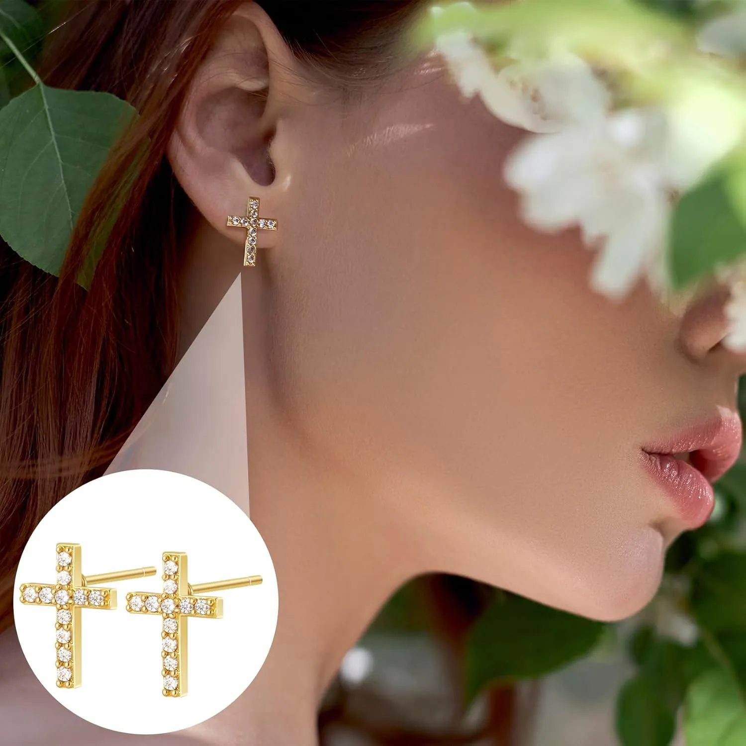 Joez Wonderful 14K Gold Plated Stud Earrings, Gold Hoop Earrings for Women, 14K Gold Plated Earring
