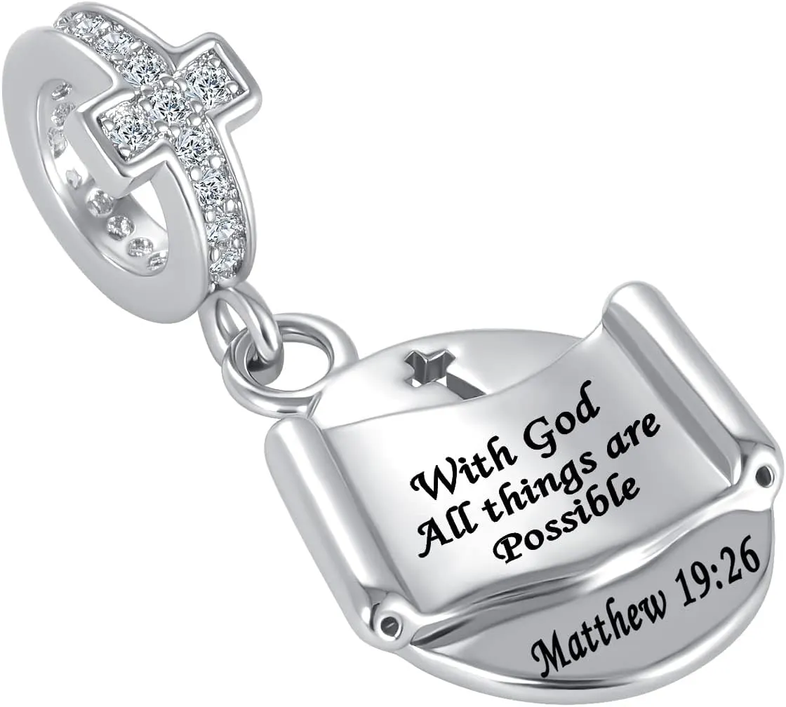 Love You Best Friend Grandma Wife Mom Heart Charm for Women Autism Birthday Cross Charms Fit Bracelets And Necklace