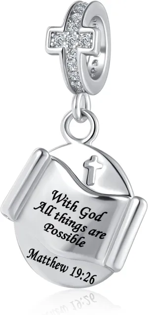 Love You Best Friend Grandma Wife Mom Heart Charm for Women Autism Birthday Cross Charms Fit Bracelets And Necklace