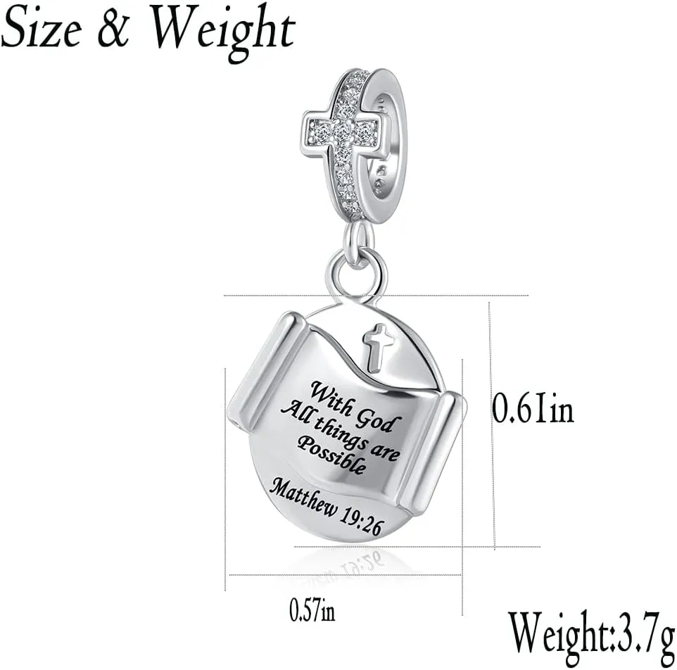 Love You Best Friend Grandma Wife Mom Heart Charm for Women Autism Birthday Cross Charms Fit Bracelets And Necklace