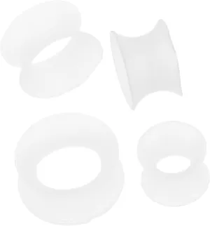Luminous Ear Gauges Silicone Ear Tunnel Plugs Stretchers for Unique Style