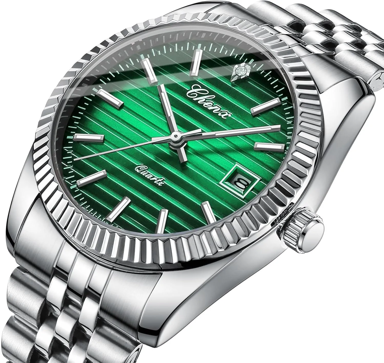 Men Watches with Elegant Bracelet Watch Stainless Steel Sports Fashion Quartz Watch Simple and Easy to Read Watch