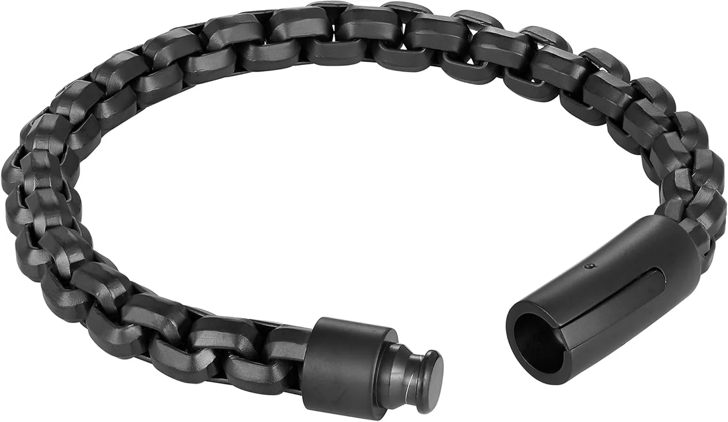 Men's Stainless Steel & Genuine Leather Bracelets  Various Designs in Silver, Black, and Polished Finishes  Rust & Discoloration Resistant  Jewelry Gift or Accessory for Men