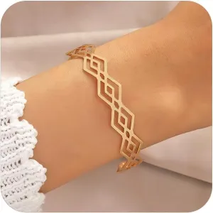 Minimalist Arm Cuff Layered Bracelet for Women Upper Arm Cuff Bracelet Elegant Bangle Round Bracelet for Party Accessories