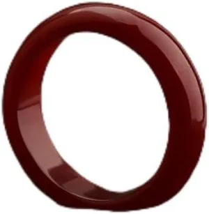 Mnyixsi Simple Agate Eternity Stackable Ring Natrual Jade Couple Ring for Women Colorful Emerald Ring Birthstone Carnelian Healing Crystal Good Luck Statement Jewelry for Theme Party Style 5