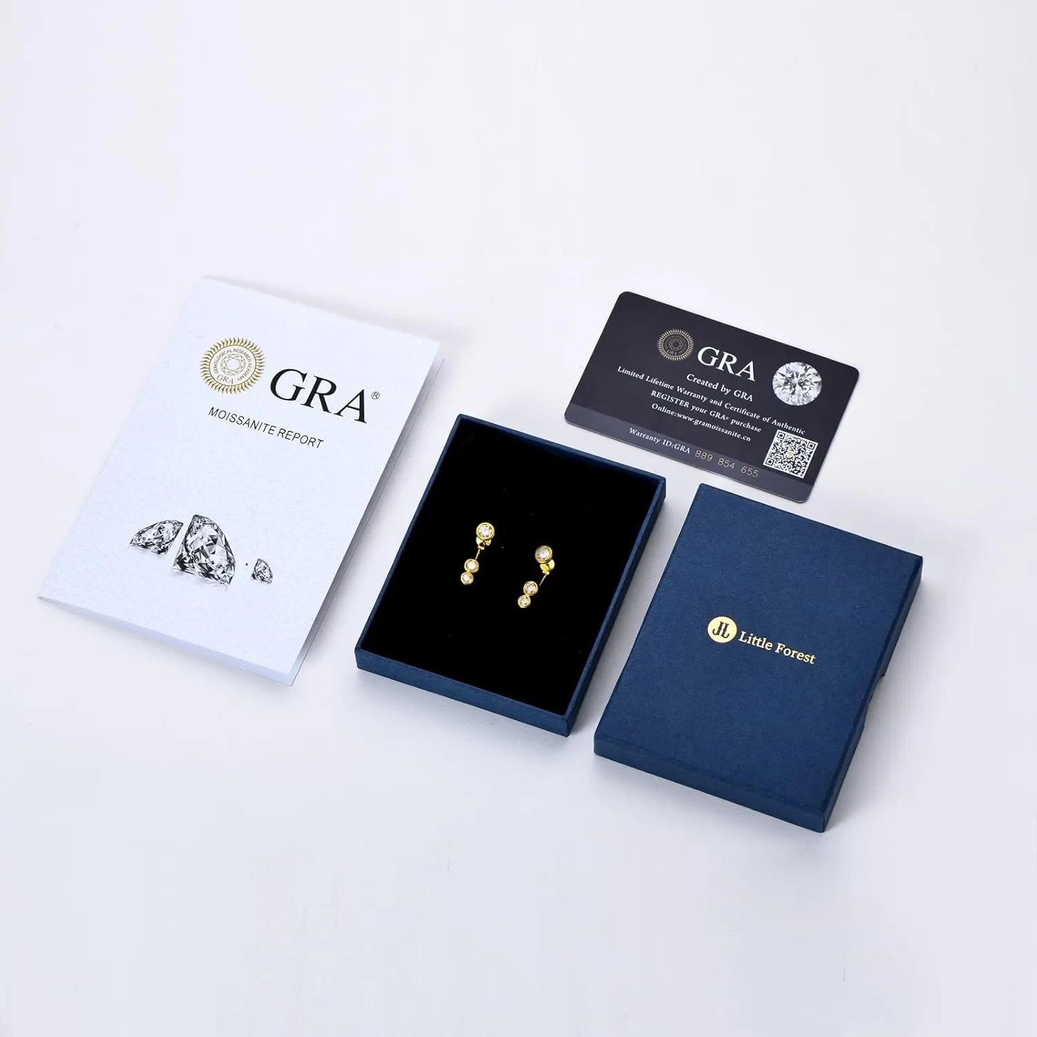 Moissanite Earrings for Women 925 Sterling Silver 0.96CT-2CT Moissanite Detachable Ear Jackets Two Wearable Stud Earrings Hypoallergenic Jewelry Gifts
