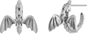 Mystical Dragon Hoop Earrings Jewelry with 925 Sterling Silver Posts