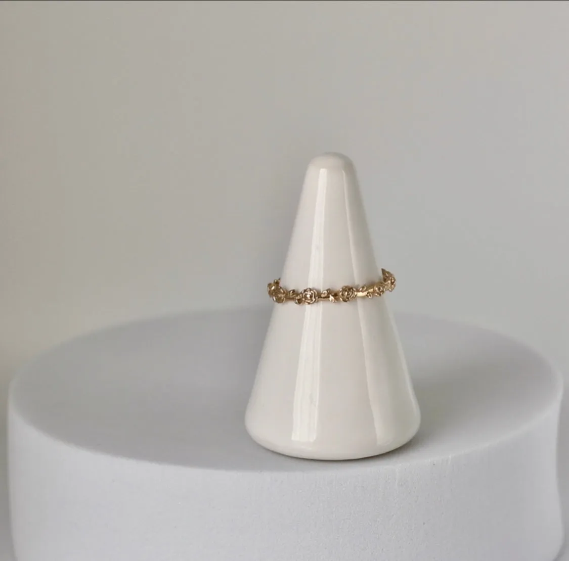 Mystical Rose Ring 14k Yellow Gold