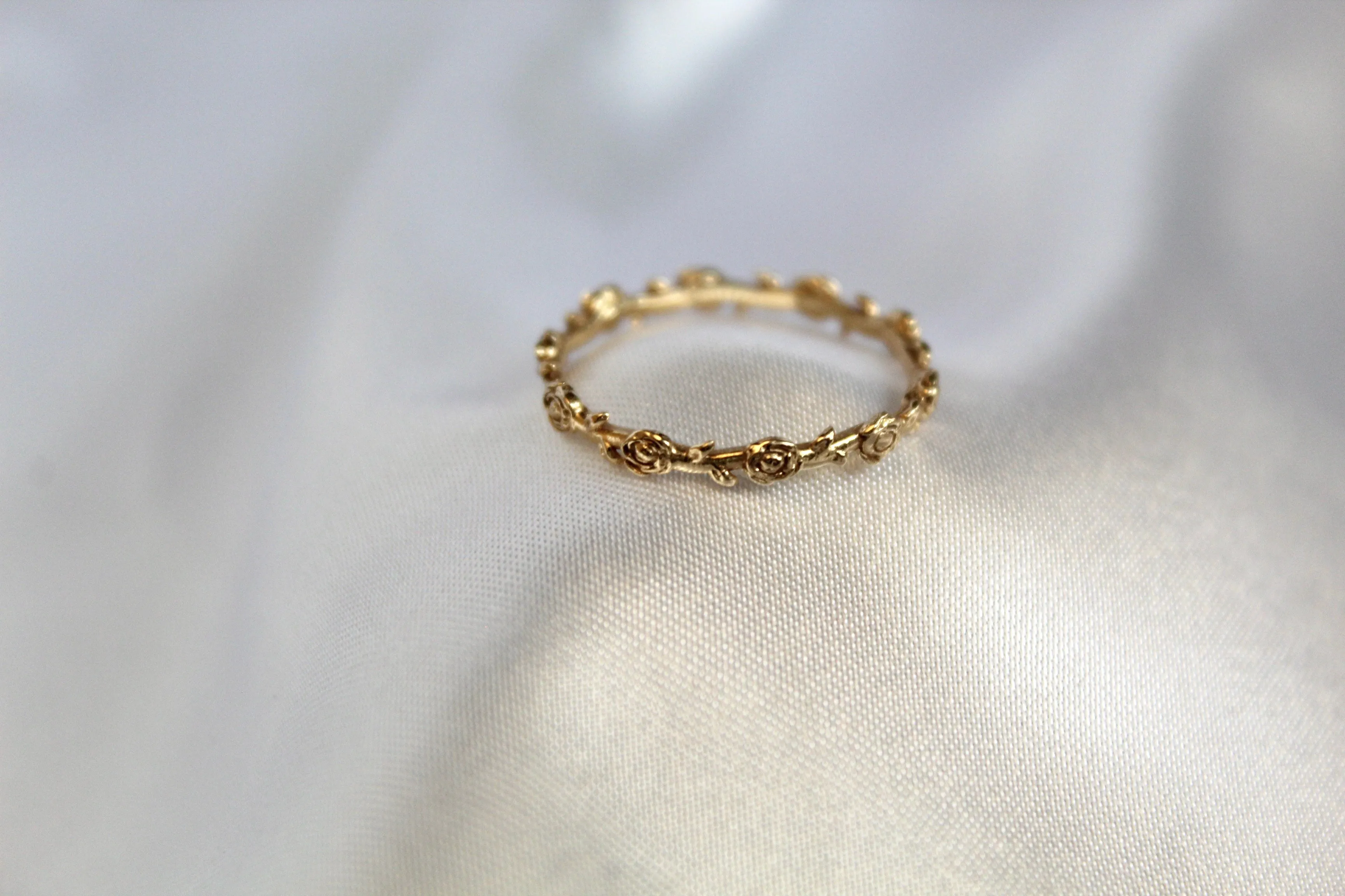 Mystical Rose Ring 14k Yellow Gold