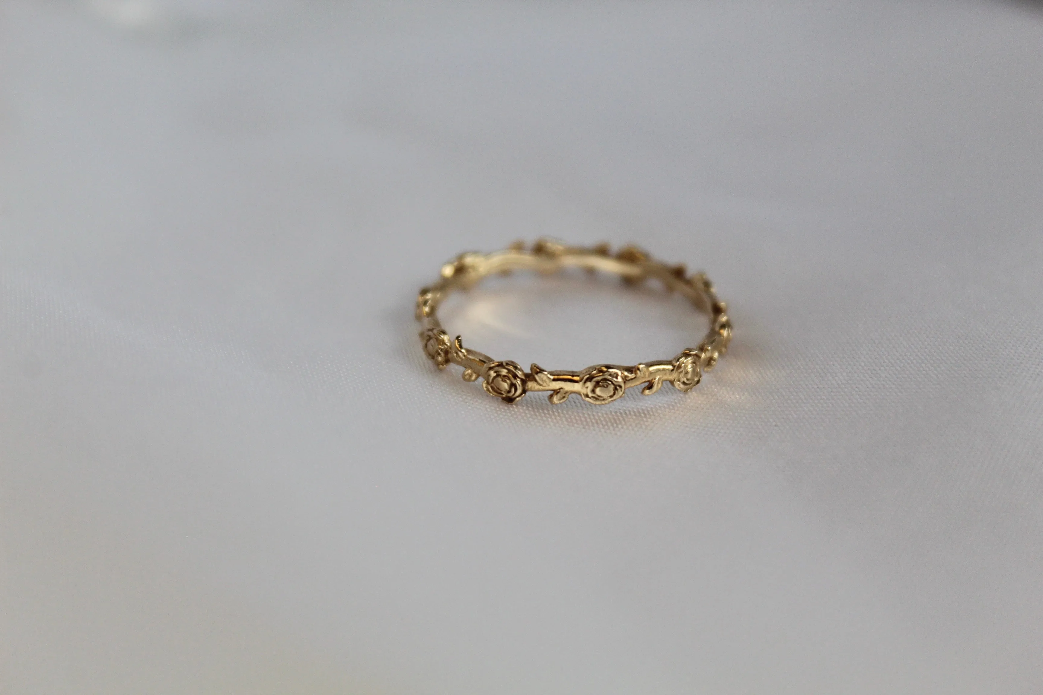 Mystical Rose Ring 14k Yellow Gold