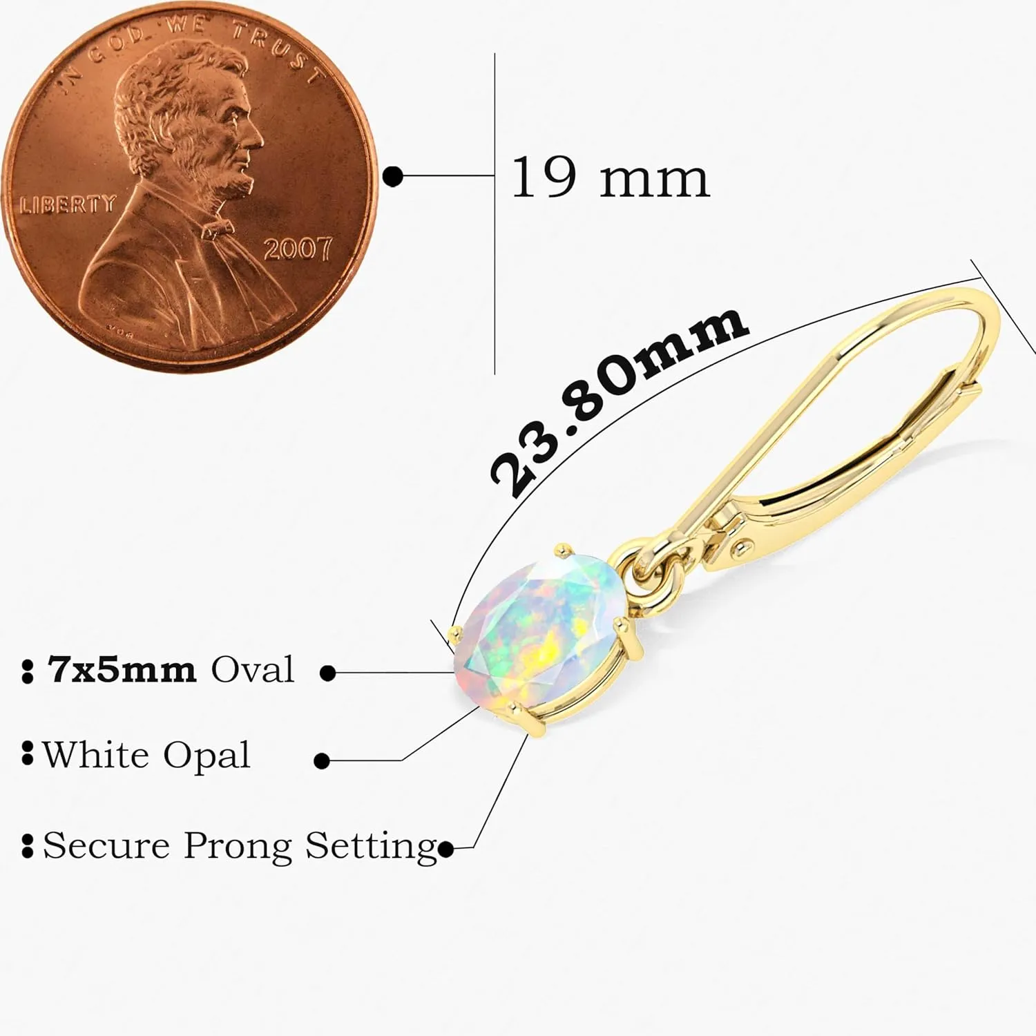 Natural Multifire Ethiopian Opal Gemstone Dangle and Drop Earrings for Women | Opal Gemstone Earrings | 925 Sterling Silver Earrings