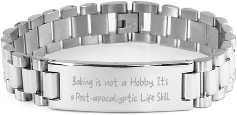 New Baking Ladder Bracelet, Baking is not a Hobby. It's a Post, Unique Gifts for Friends from Friends, Birthday Unique Gifts, Friendship ladder bracelet, Friend ladder gift, Friendship bracelet