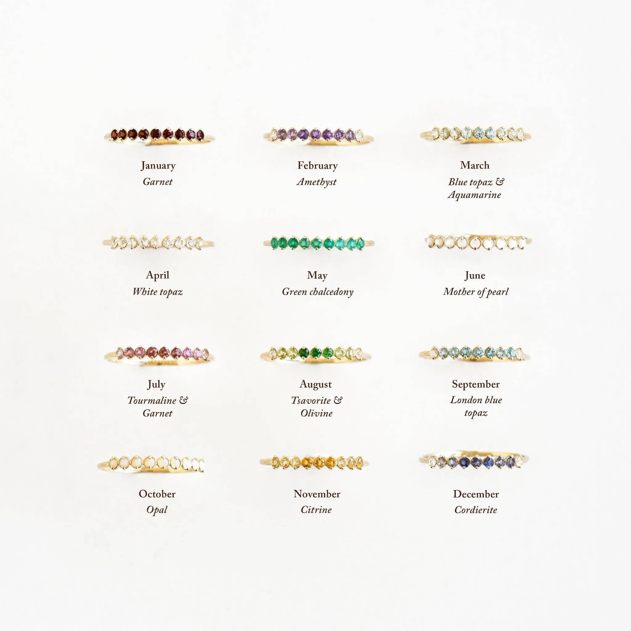 November Birthstone Ring 14k Gold - Ombre Citrine