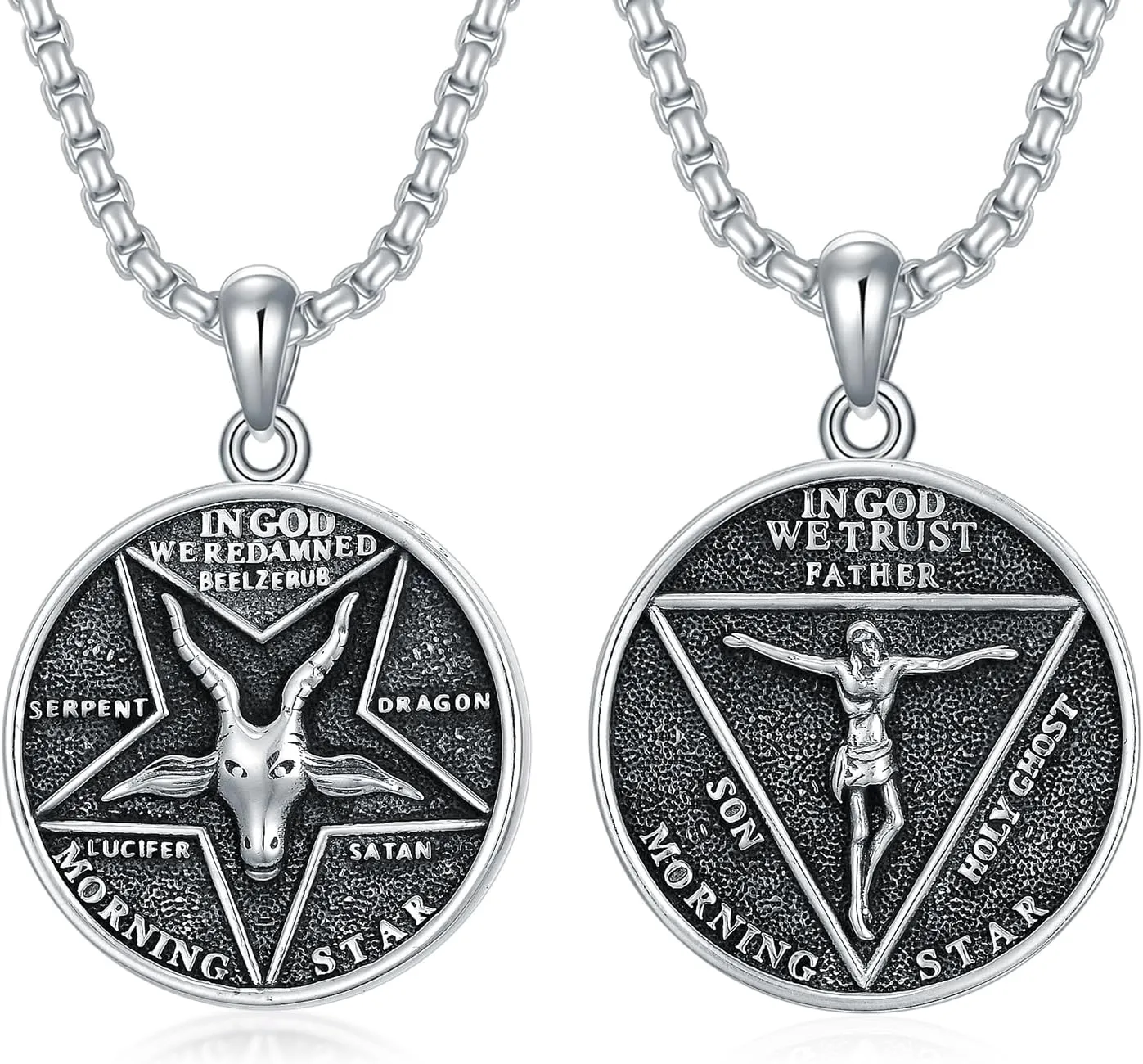 PELOVNY Hockey Aztec Lion Cross Necklace for Men 925 Sterling Silver Pendant Jewelry Gifts for Father Husband Brother