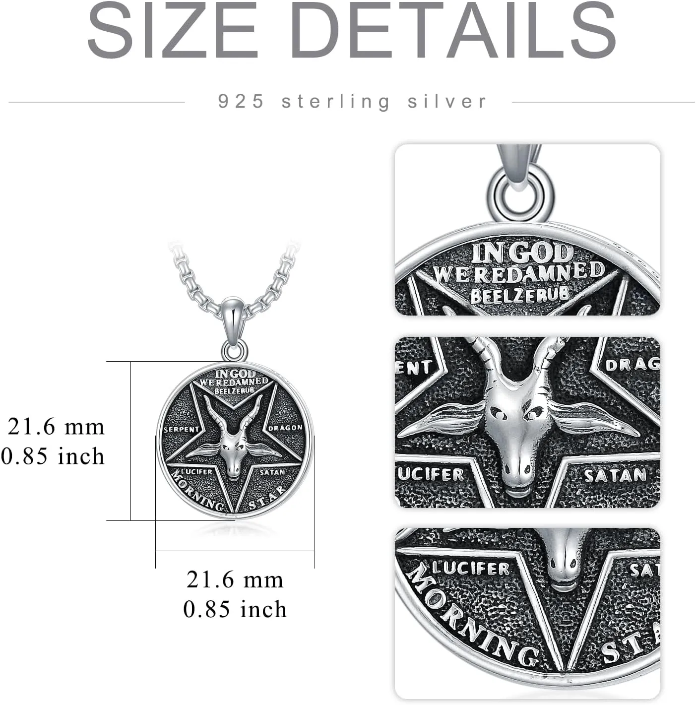 PELOVNY Hockey Aztec Lion Cross Necklace for Men 925 Sterling Silver Pendant Jewelry Gifts for Father Husband Brother