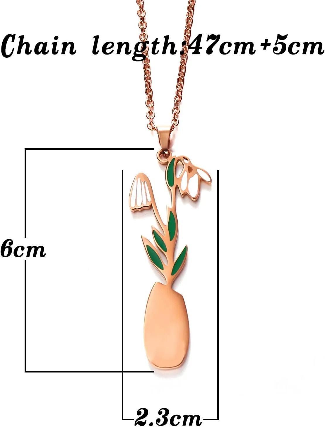Personalized Birth Flower Necklace Custom Name Necklace Custom Name Jewelry Birthday Gift for Women
