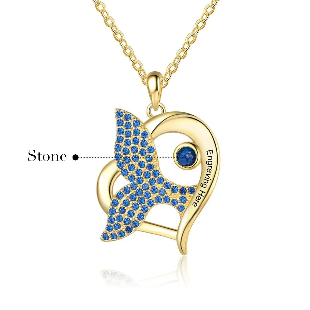 Personalized Fish Tail Pendant
