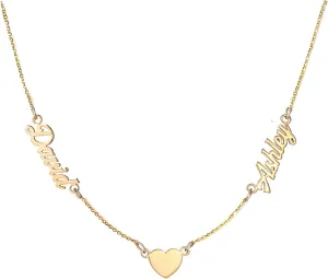 Personalized Name Necklace for Women 18K Gold Plated Custom Name Necklaces Customized Stainless Steel Pendant Jewelry Gifts for Mother Day Christmas Graduation