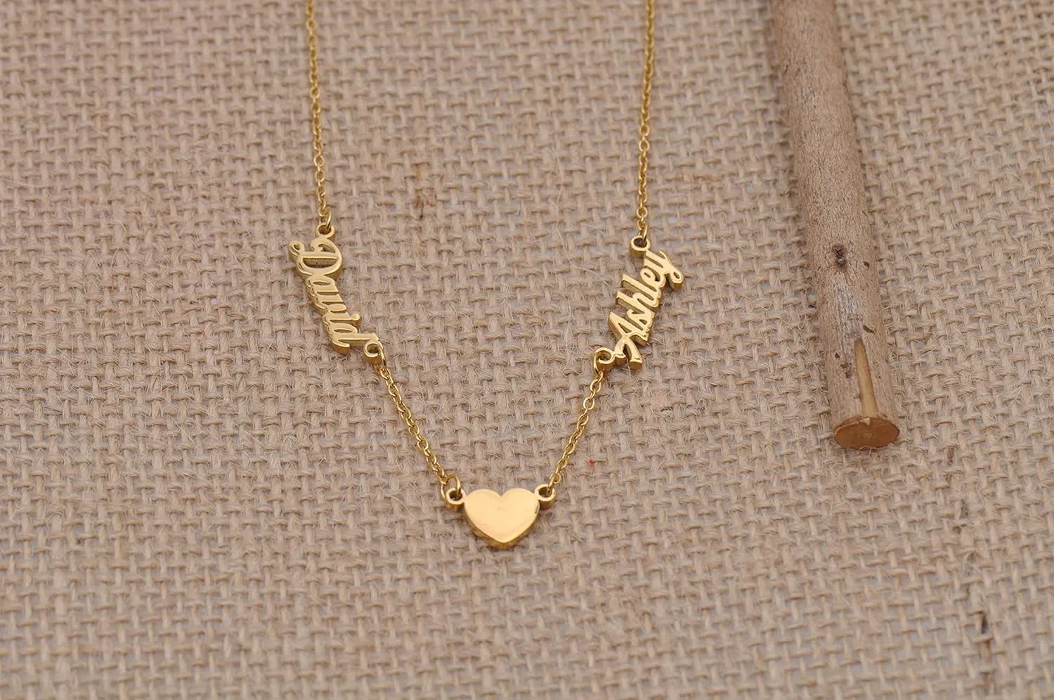 Personalized Name Necklace for Women 18K Gold Plated Custom Name Necklaces Customized Stainless Steel Pendant Jewelry Gifts for Mother Day Christmas Graduation